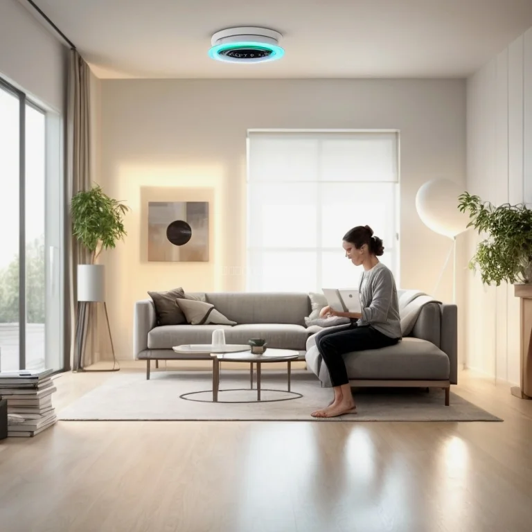 Smart AI Device Network in a modern home setting